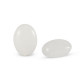 Natural stone bead Milky Quartz oval 8x6mm White